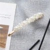 Wholesale pearl hair clips for women, Korean simple gold retro hair clips, flower straight clips, side clips, handcrafted headwear and hair accessories Application Scenario